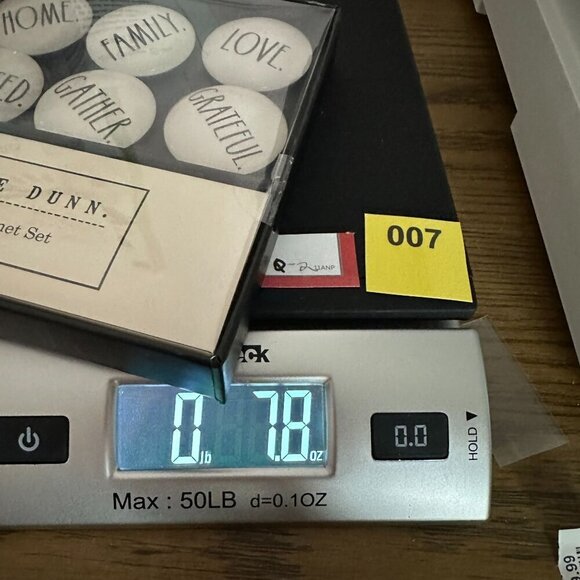 Rae Dunn 6 Glass Dome Magnets Set HOME FAMILY LOVE BLESSED GATHER GRATEFUL Gift - Picture 9 of 9